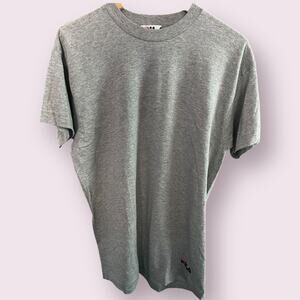 Men's FILA Gray Logo T-Shirt Size Large 100% Cotton